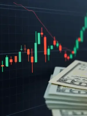 Financial data charts with treasury bills, visualizing 2026 investment outlook