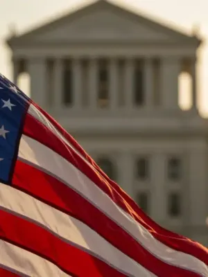 American flag with a veteran silhouette, symbolizing support for veteran disability benefits in 2026.