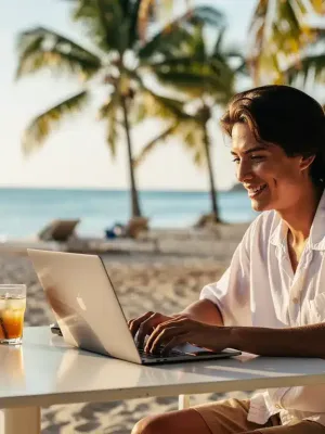 Person enjoying work-life balance with maximized vacation days