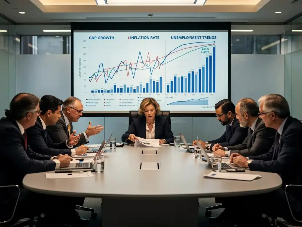 Economists discussing US inflation data and policy adjustments