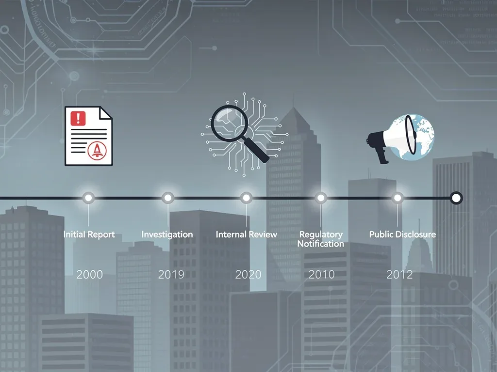 Timeline illustrating the four-day reporting window for SEC cyber incidents.