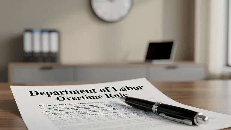 Department of Labor document detailing new overtime salary threshold