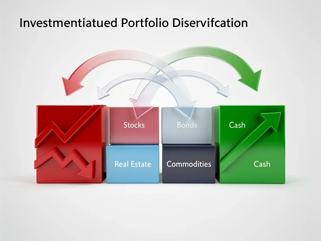 Diversified investment portfolio showing gains and losses for tax-loss harvesting.