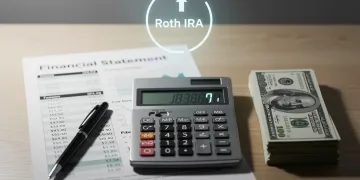 Financial tools on a desk, representing a Backdoor Roth IRA Conversion strategy.