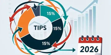 Financial portfolio with 15% TIPS allocation safeguarding wealth against 2026 market shifts.