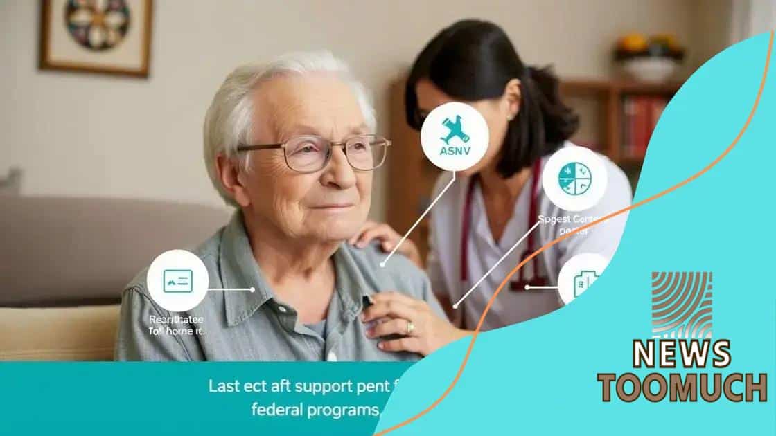 Key services provided by federal programs