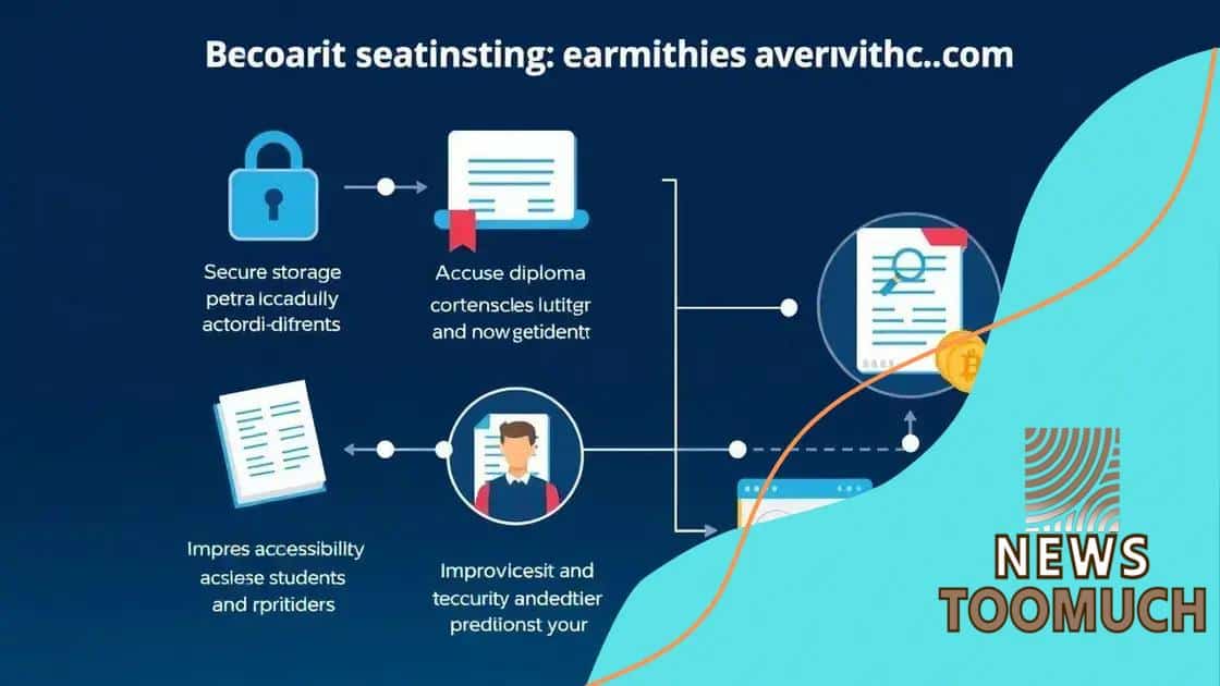 Advantages of using blockchain for academic records