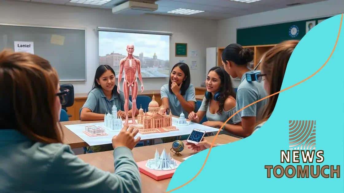 Real-world applications of AR in classrooms