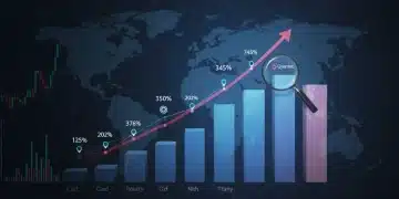 Q4 2025 market performance chart with growth indicators