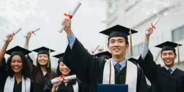 Graduates celebrating with diplomas, symbolizing hope for student loan debt relief in 2026.
