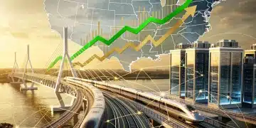 Modern infrastructure projects symbolizing economic growth from the 2026 Infrastructure Bill.